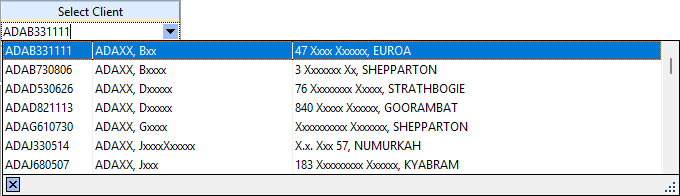 LookupClientDropDown
