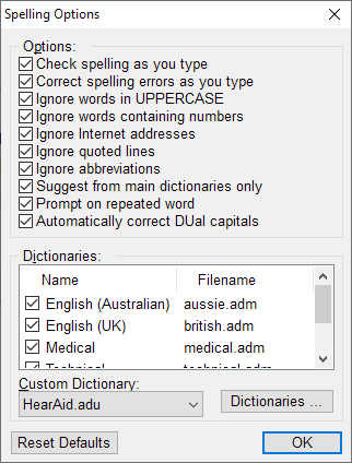 SpellCheckOptions